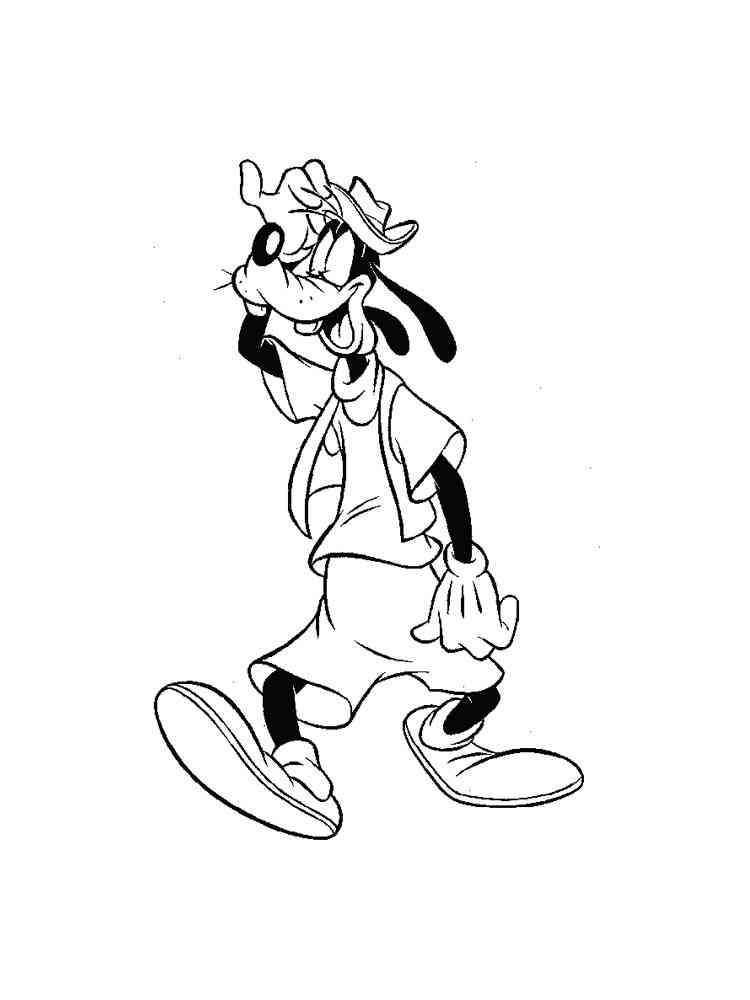 Funny Goofy coloring page