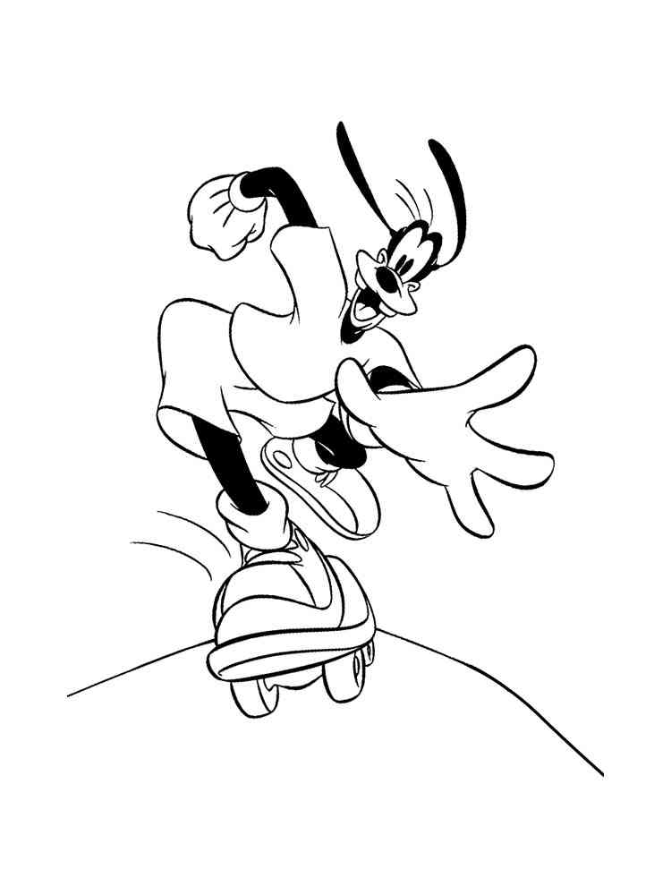 Goofy 32 coloring page