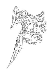Tribe of Air monster from Gormiti coloring page