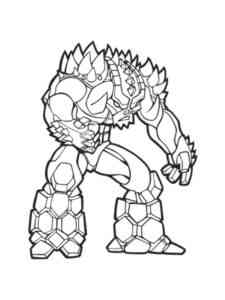 Best warrior from Gormiti coloring page