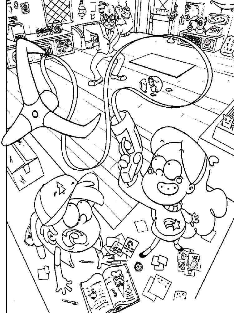 Gravity Falls Episode coloring page