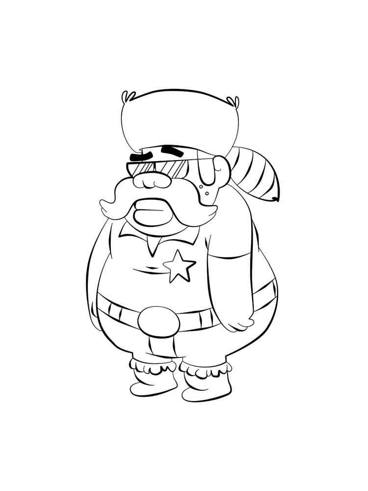 Gravity Falls 35 coloring page