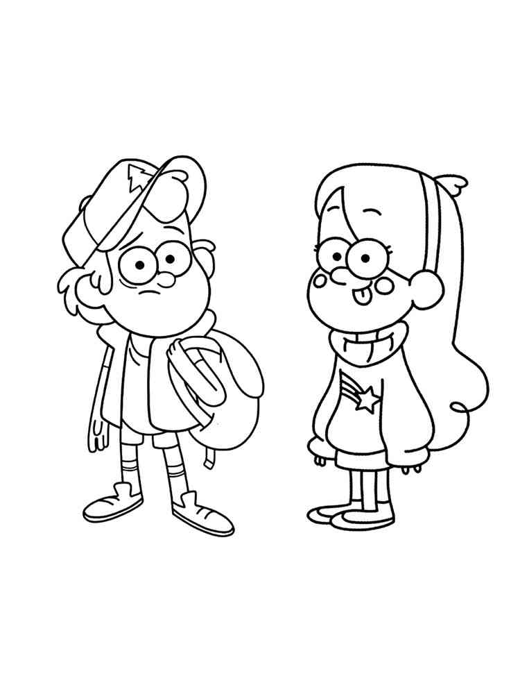 Gravity Falls 38 coloring page