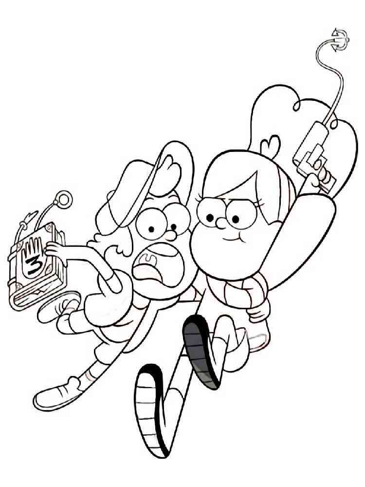 Gravity Falls 4 coloring page
