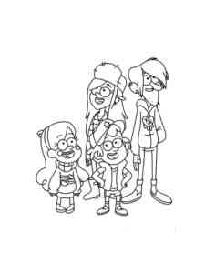 Gravity Falls 40 coloring page
