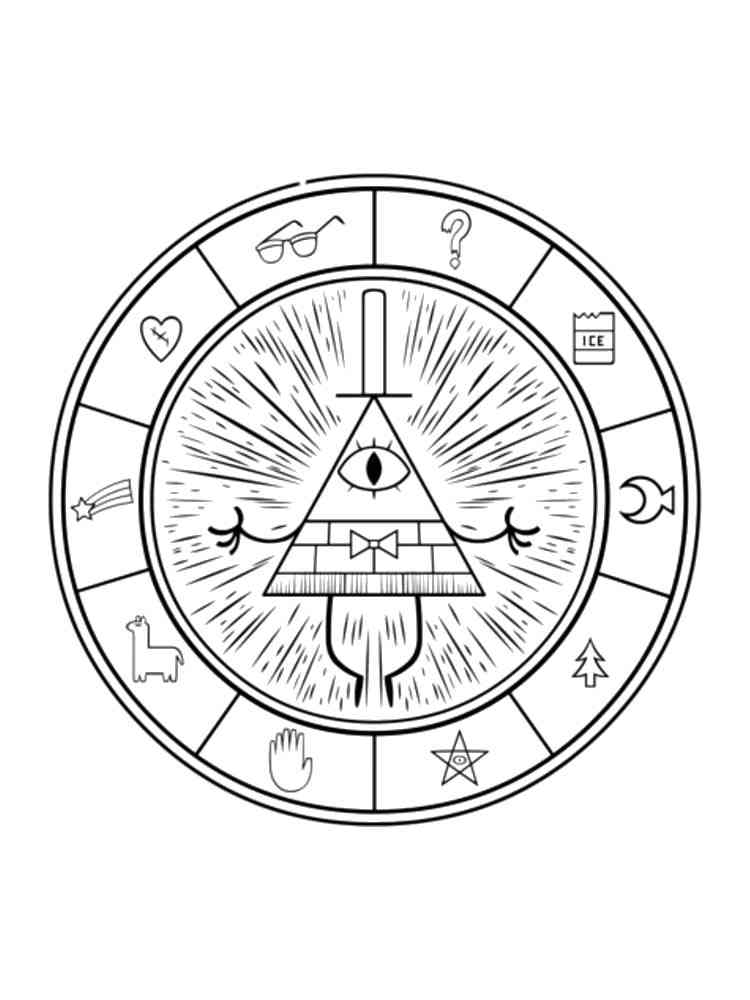 Gravity Falls 51 coloring page