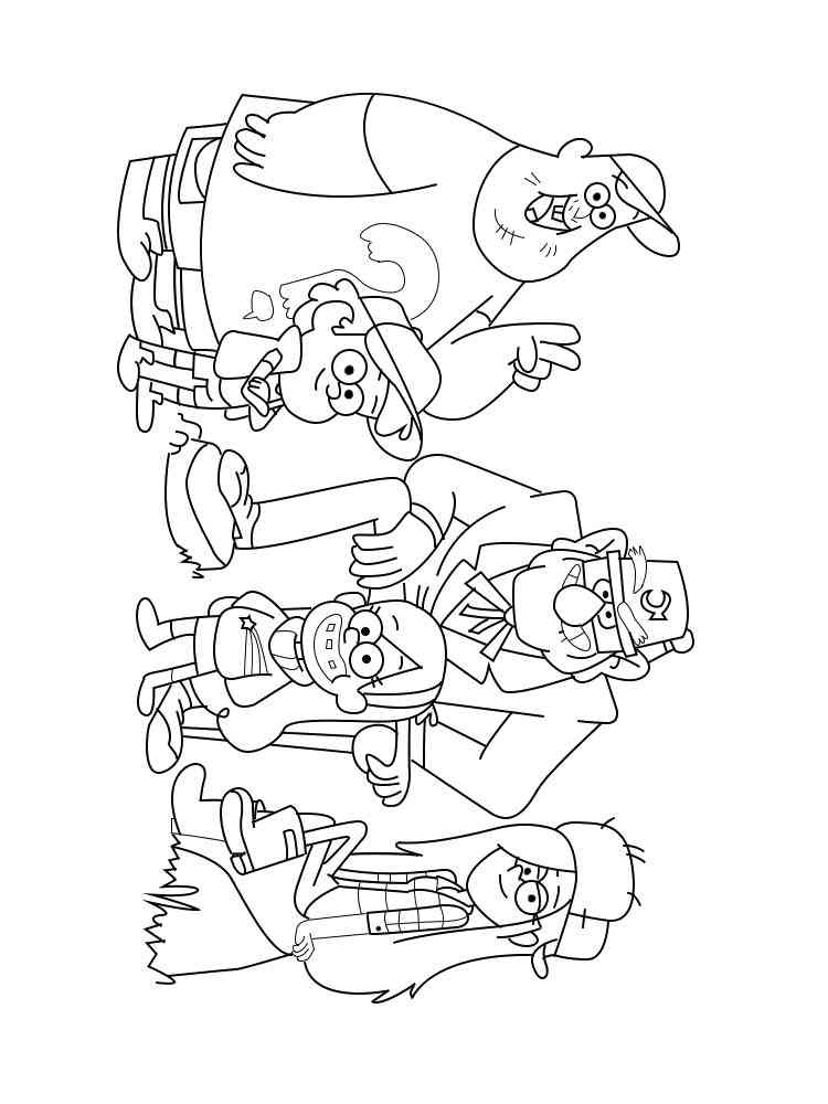 Gravity Falls 52 coloring page