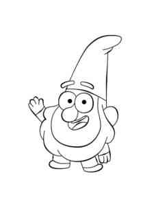 Happy Jeff from Gravity Falls coloring page