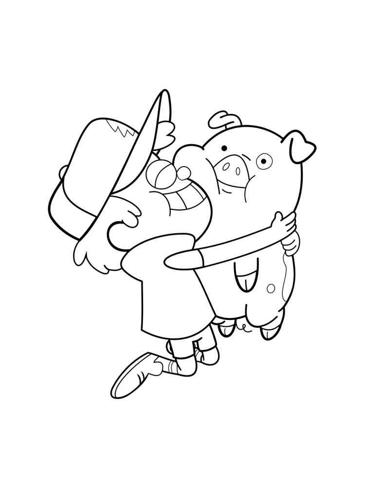 Gravity Falls 64 coloring page