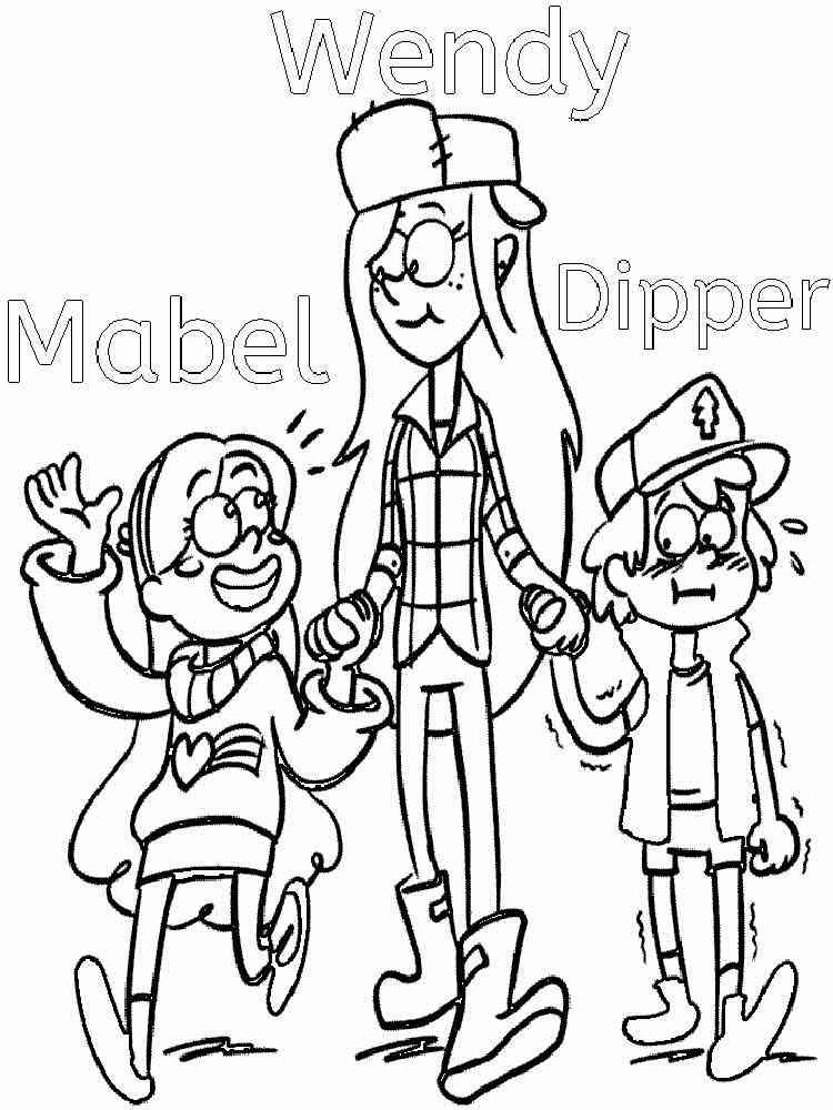 Gravity Falls 7 coloring page
