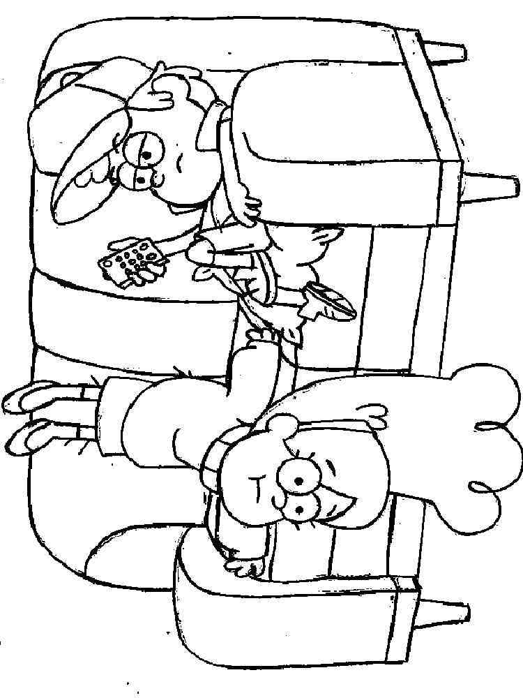 Gravity Falls 8 coloring page