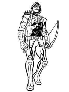 Green Arrow Hero coloring page
