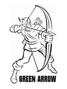 Easy Green Arrow coloring page