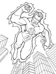 Awesome Green Lantern coloring page
