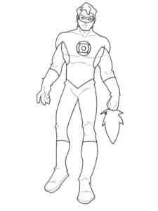 Easy Green Lantern coloring page