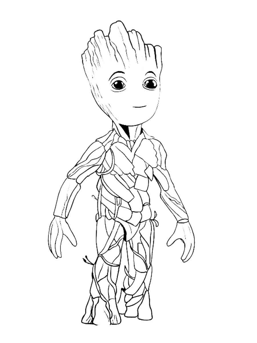 Groot 17 coloring page