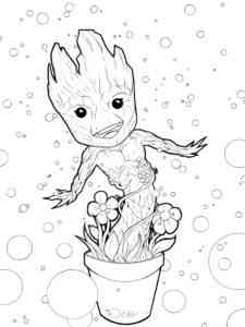 Groot 2 coloring page