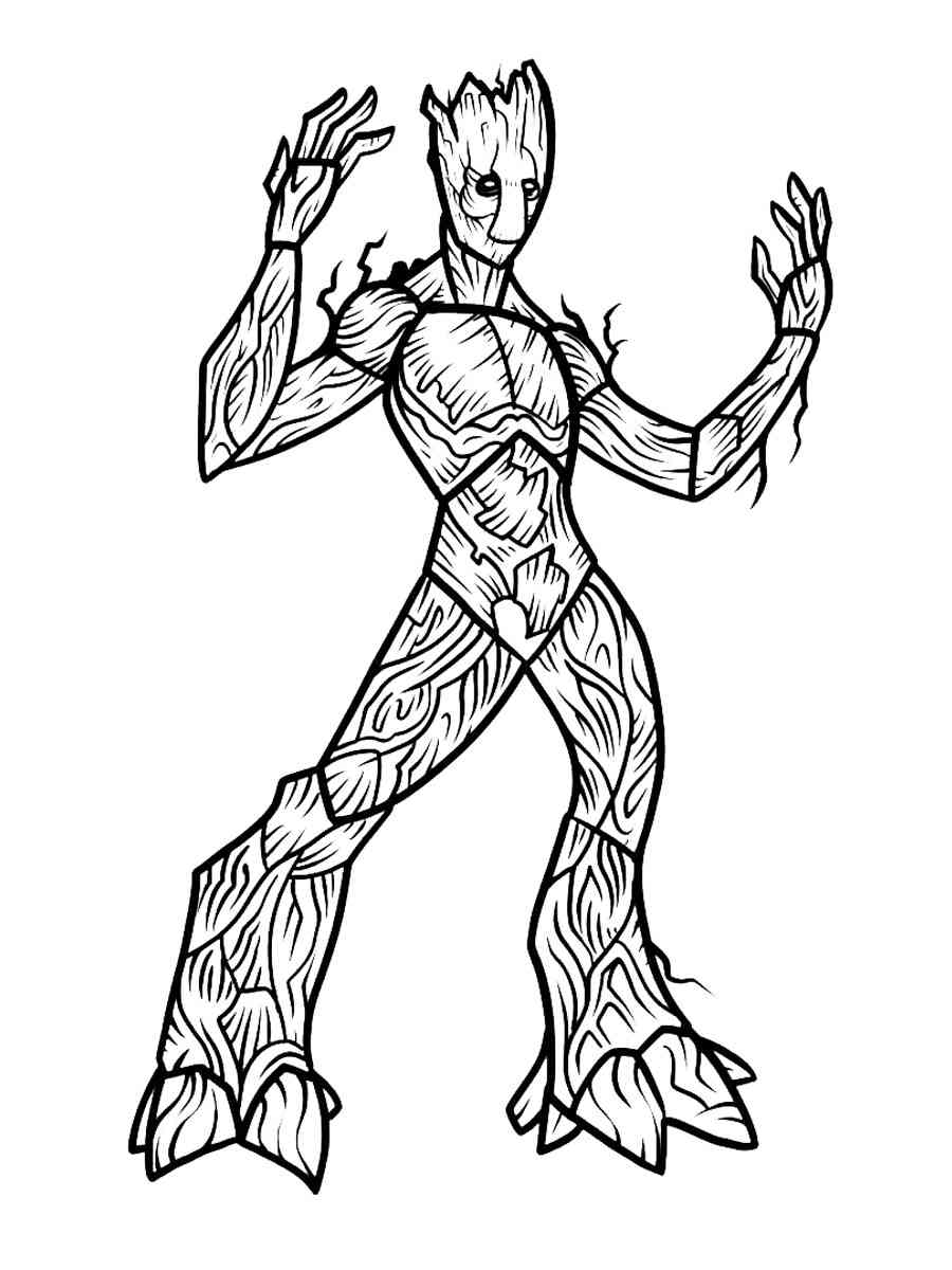 Groot 21 coloring page