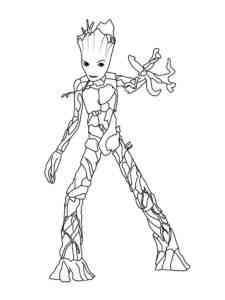 Groot 5 coloring page