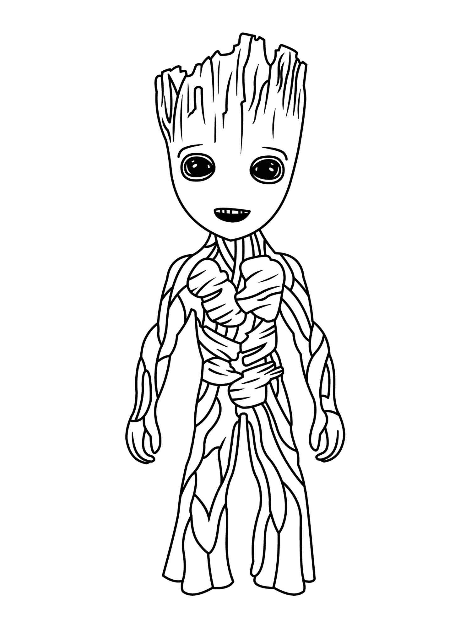 Common Groot coloring page