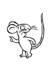 Mouse from Gruffalo coloring page