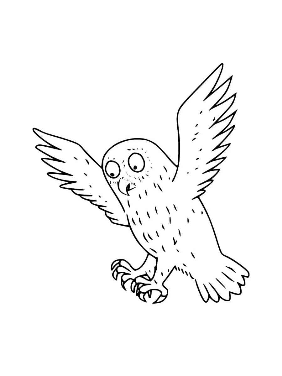 Owl from Gruffalo coloring page