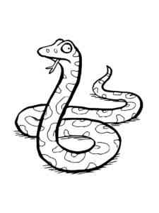 Snake from Gruffalo coloring page