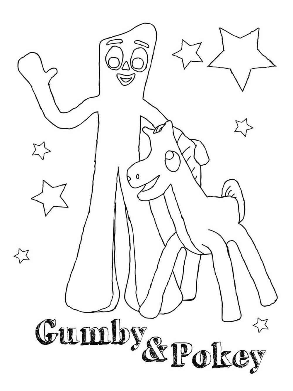 Gumby 4 coloring page