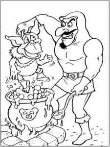 Duke Igthorn and Toadwart coloring page