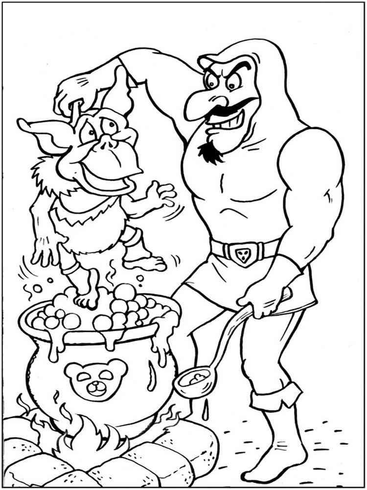 Duke Igthorn and Toadwart coloring page