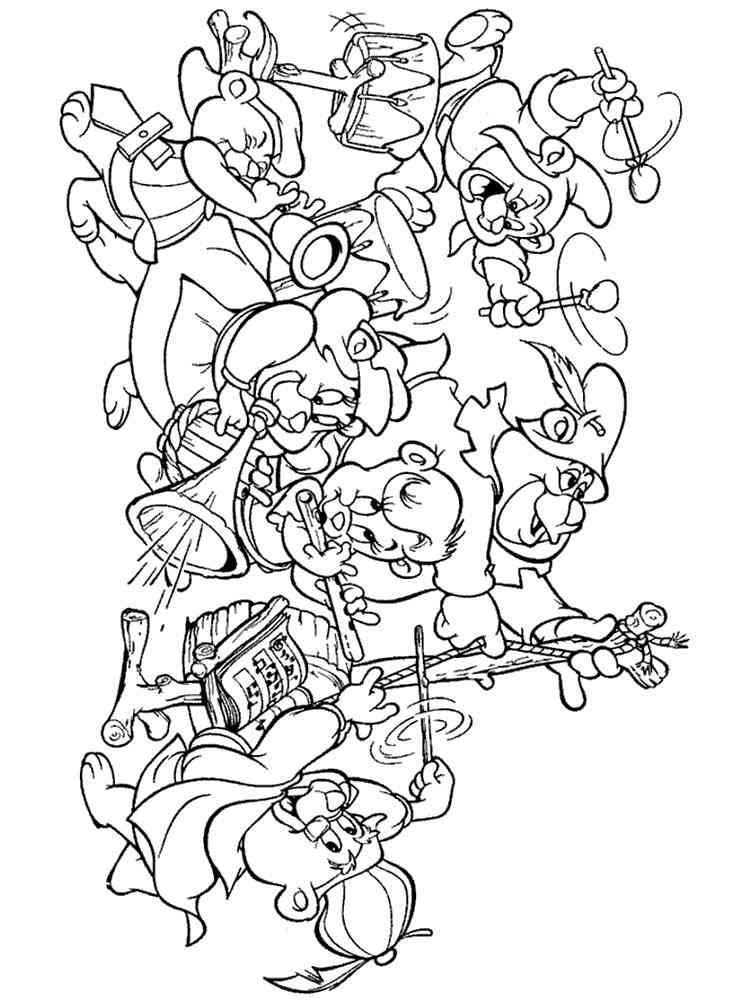 All Gummi Bears coloring page