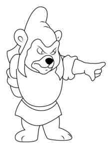 Angry Gruffi coloring page