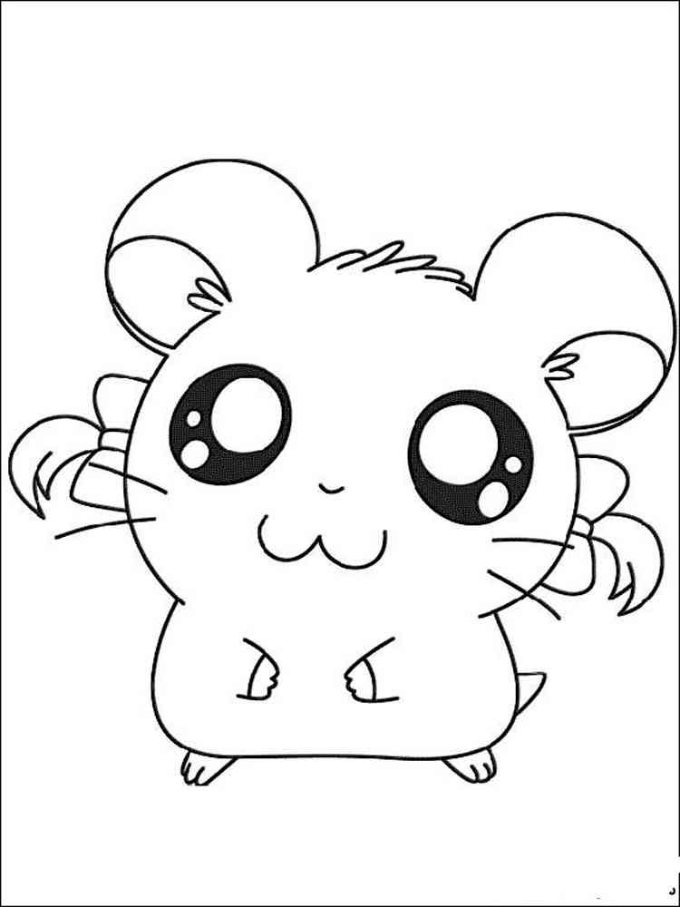 Bijou from Hamtaro coloring page