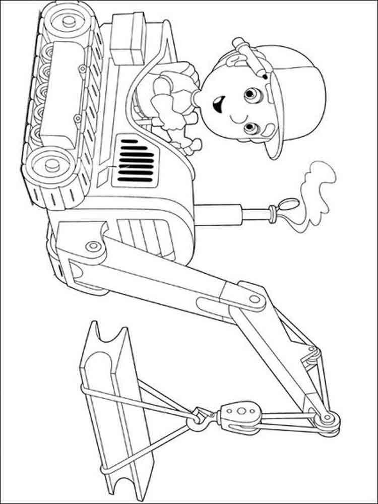 Manny on a crane coloring page