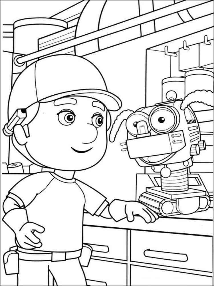 Handy Manny and Fix-it coloring page