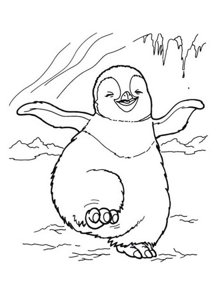Erik Penguin coloring page
