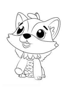 Foxfin from Hatchimals coloring page