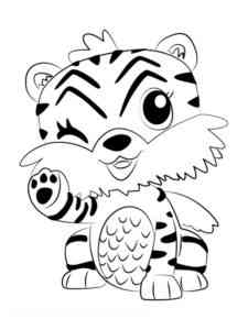 Tigrette from Hatchimals coloring page