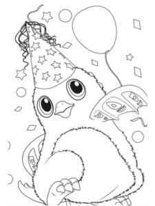 Funny Hatchimals coloring page