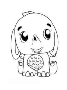 Elefly from Hatchimals coloring page