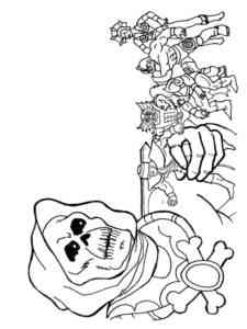 Villain Skeletor coloring page