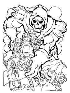 Skeletor from He-Man coloring page