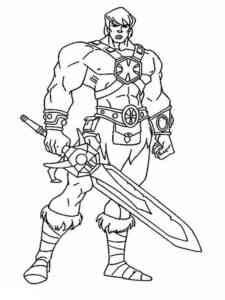 He-Man with Sword coloring page