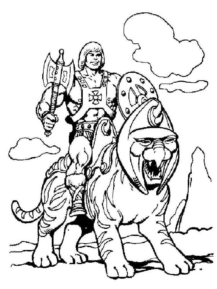 He-Man 18 coloring page