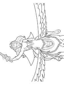 She-Ra on Pegasus coloring page