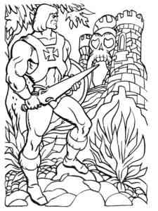 Awesome He-Man coloring page