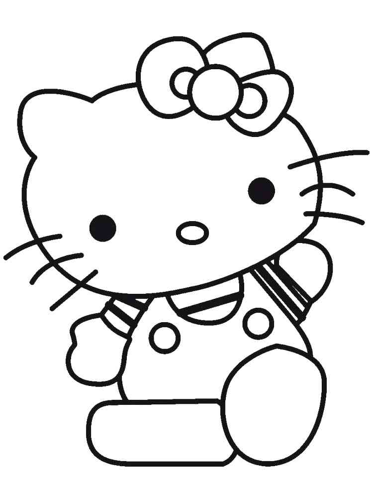 Hello Kitty 1 coloring page