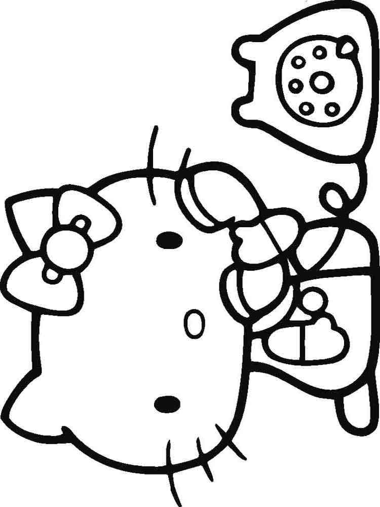 Hello Kitty 101 coloring page