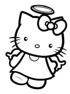 Hello Kitty 12 coloring page