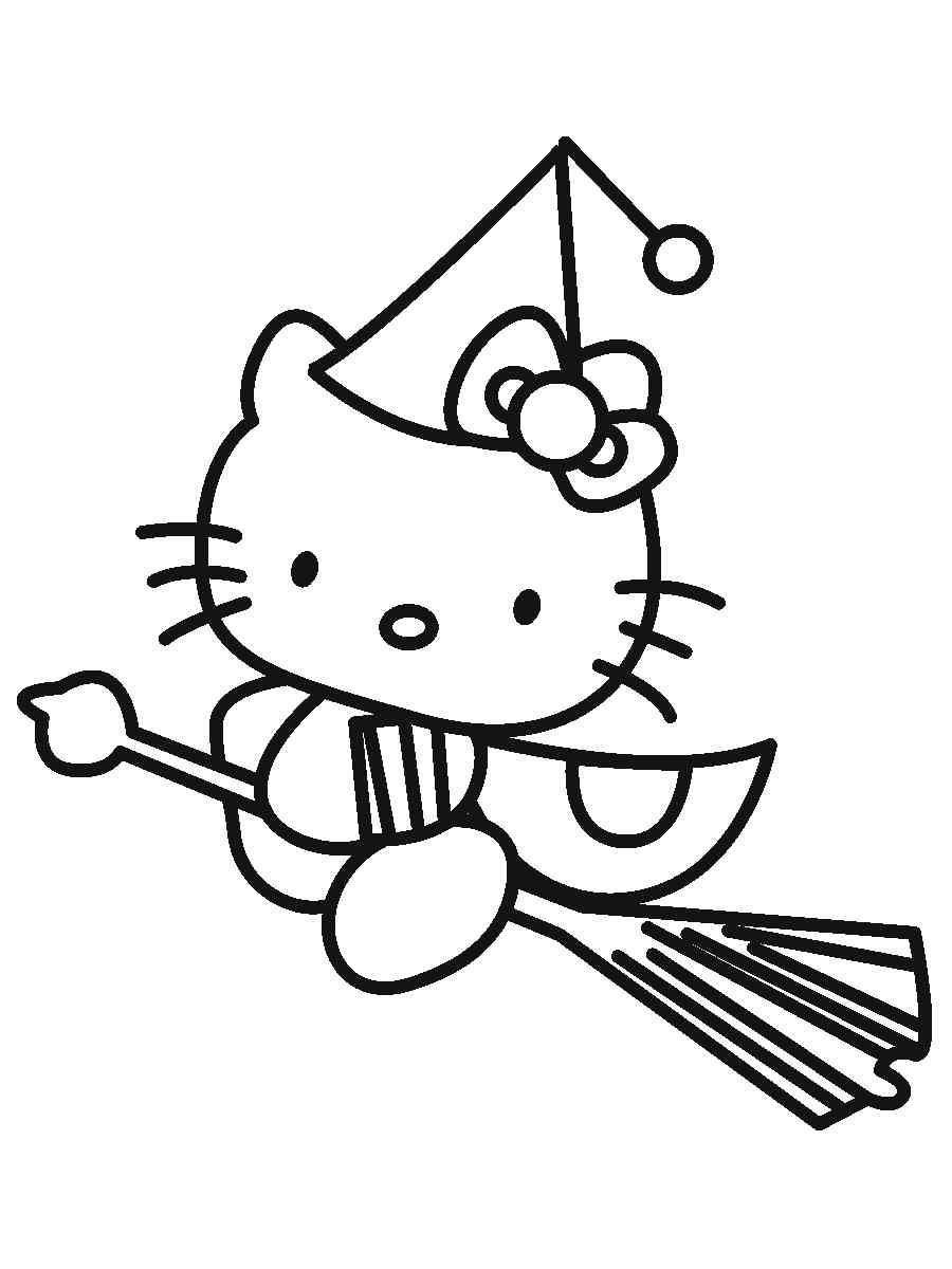 Hello Kitty 3 coloring page